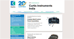 Desktop Screenshot of curtisindia.com